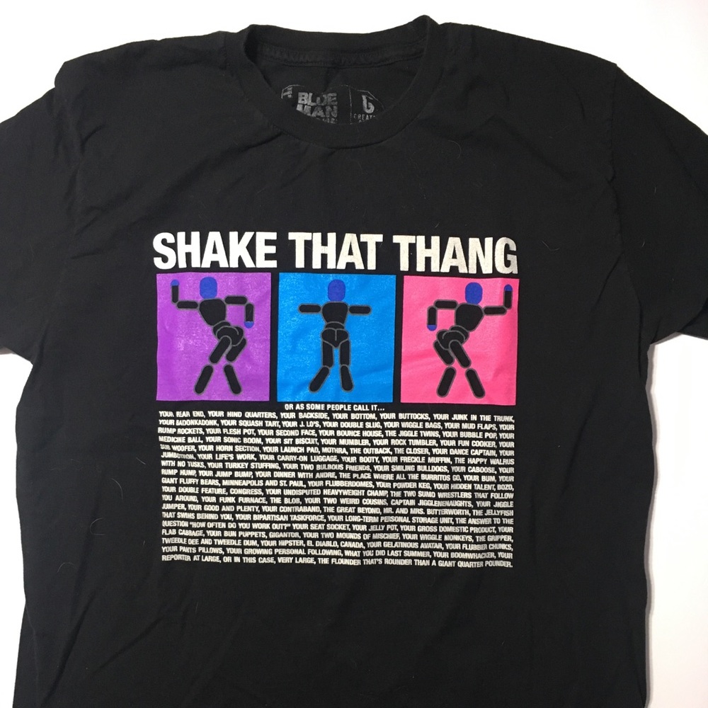 Blue Man Group T Shirt Shake That Thang Tour Tee